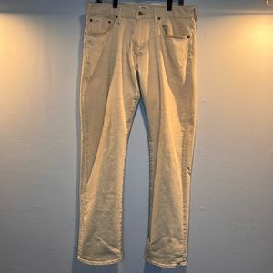 Polo Ralph Lauren mens beige jeans 34/34